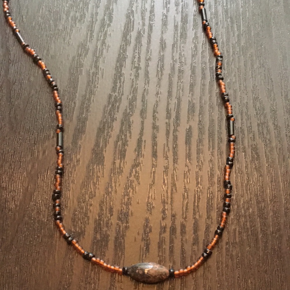 Unisex beaded necklace